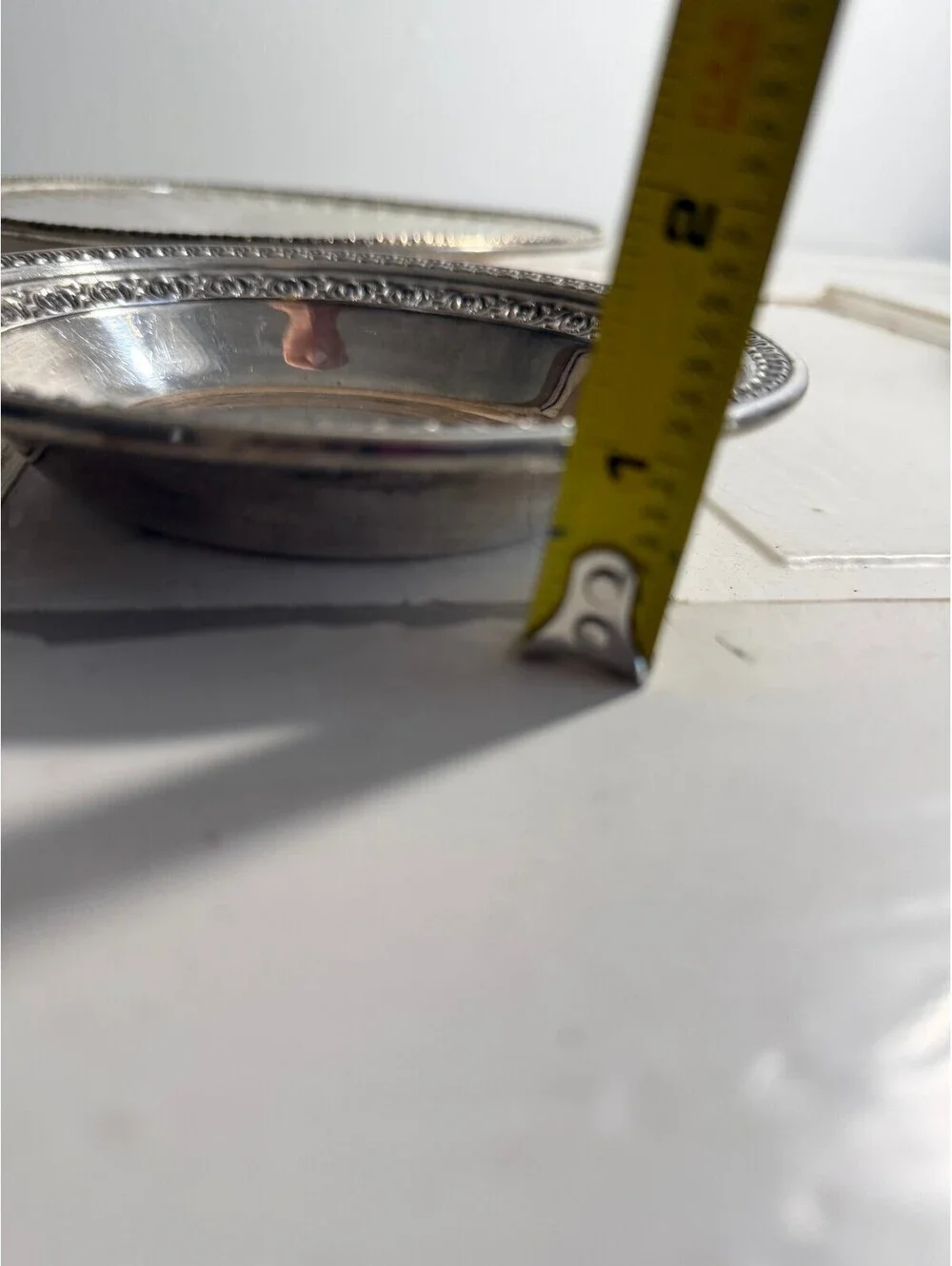 Reed & Barton MCM Silverplate 1202 tray and 1203 Holloware Bowl 6
